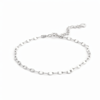 Bracelet fin en platine Pt950 blanc mat, à segments empilables, discret, unisexe, pour le bureau et le quotidien, accessoire de poignet, cadeau