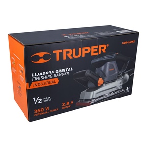 Truper LIOR-1/2NX strumento elettrico levigatrice 360W 1/2 foglio industriale per legno levigatura Fai da te di grado 230V - Product Image 1