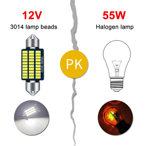 Kaidengzhe 3014 <span class=keywords><strong>voiture</strong></span> <span class=keywords><strong>LED</strong></span> lecture plaque d'immatriculation ampoules de plafond intérieur dôme feston lampe Auto toit - Product Image 3