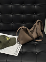 Sac Hobo Souple Courbé en Cuir Grain de Cerf, Sac à Main Fourre-tout à Bandoulière, Vente en Gros, Fournisseur, Approvisionnement en Vrac
