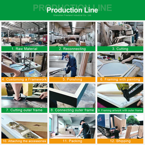 Scène de paysage romantique peinte à la main sur toile, créant une atmosphère confortable et intime pour la décoration de chambres de boutique d'hôtel - Product Image 6