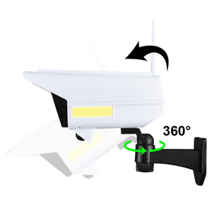 Đèn Cảm Ứng Ngoài Trời Dùng Năng Lượng Mặt Trời, Đèn Treo Tường Tự Động Giám Sát Mô Phỏng Trang Chủ, Chống Trộm - Product Image 4