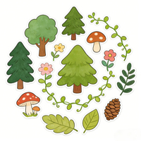 Pegatinas decorativas personalizadas de BOCE, estilo caricatura, únicas, creativas, para cuadernos DIY.