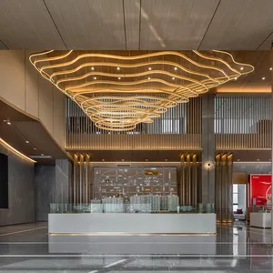 Département des ventes de montagne créatif lustre projet personnalisé grand hall d'hôtel éclairage centre commercial villa art lumières décoratives