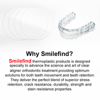 Smile FInd Aligneurs dentaires transparents professionnels invisibles pour adultes, aligneurs orthodontiques en TPU transparents