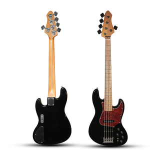 Bajo Eléctrico Profesional de <span class=keywords><strong>Jazz</strong></span> de 5 Cuerdas, Tamaño Completo, Premium, con Pastillas Activas Potentes, Juego Suave y Sonido Rico - Product Image 2