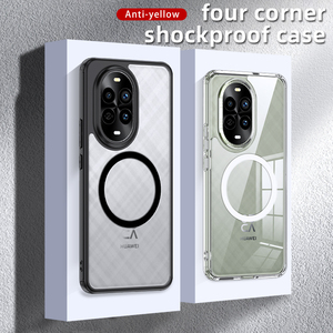Transparent Clear Matte Black TPU PC Protective Phone Case with Magnetic Back Cover for Huawei Nova 13 Pro <strong>Nova12</strong> - Product Image 2
