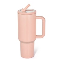 Gobelet de voyage de luxe pour voiture 40oz, tasse à café 100% isotherme avec poignée et couvercle, thermos à vide