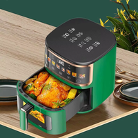 Friteuse à air multifonctionnelle visuelle 1200W, four de cuisson sans huile avec protection contre la surchauffe pour la cuisine domestique (vente en gros)
