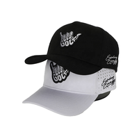 Casquette de baseball unisexe vintage sportive en sergé imperméable à cinq pièces avec perforation laser personnalisée, fabrication en usine