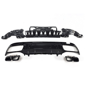 Difusor de Parachoques Trasero W205 para <span class=keywords><strong>Mercedes</strong></span> <span class=keywords><strong>Benz</strong></span> <span class=keywords><strong>Clase</strong></span> <span class=keywords><strong>C</strong></span> C63S, Difusor Trasero AMG Sedán 2019 <span class=keywords><strong>2020</strong></span> - Product Image 1