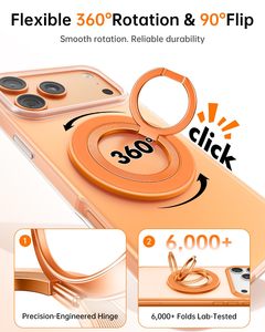 ที่วางโทรศัพท์แบบแม่เหล็กสำหรับงานหนัก, 360 °   ขาตั้งโทรศัพท์แบบหมุนได้พร้อมที่ยึดโลหะและแรงดูดสำหรับอุปกรณ์ที่มีแผ่นแม่เหล็ก - Product Image 3