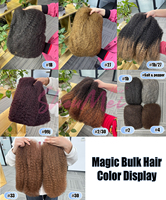 Cabello Humano Shoumei SDD para Trenzas al por Mayor # 30 # 33 100% Cabello Humano Brasileño Afro Kinky a Granel para Trenzas/Twists