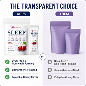 BIO LOVE SLEEP Mezcla para Bebida de Cereza, Suplemento Dietético Natural en Polvo con Vitamina <span class=keywords><strong>B6</strong></span>, <span class=keywords><strong>Magnesio</strong></span> y Melatonina, Sin Aditivos Artificiales - Product Image 3