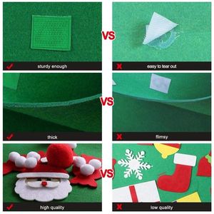 Window <strong>Wall</strong> Decorations Hanging Kids DIY Xmas Ornaments Felt With Led String DIY Felt <strong>Christmas</strong> <strong>Tree</strong> - Product Image 6
