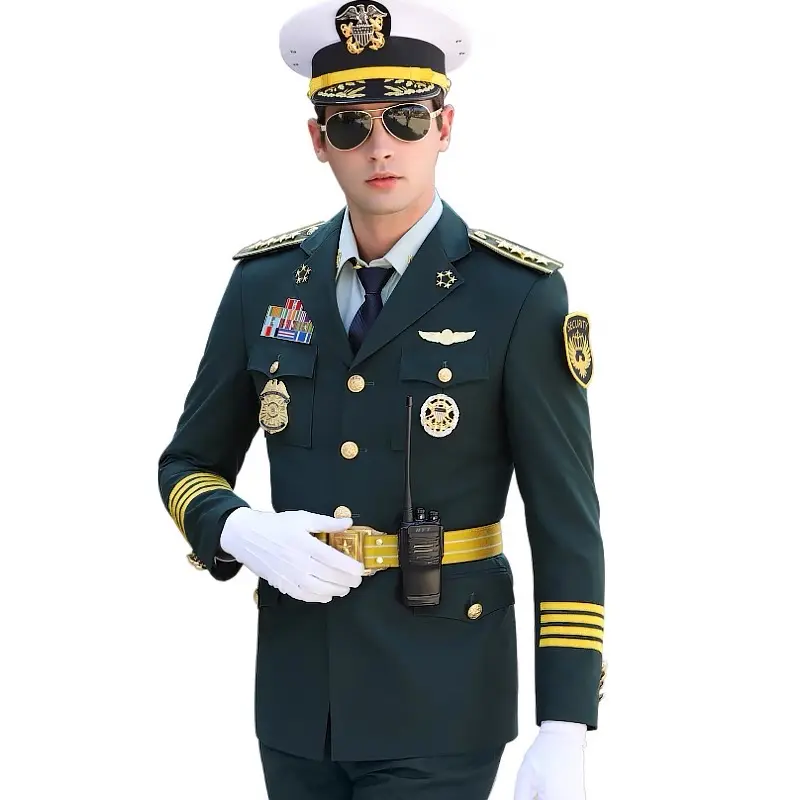 Luxe nouveau costume de sécurité uniforme hommes propriété cérémonie uniforme garde uniformes pour hommes automne et hiver sécurité vêtements de travail
