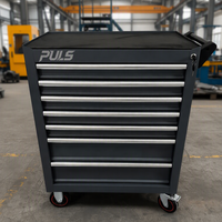 Armoire à outils roulante verrouillable pour garage et atelier, avec plateau pour kit de réparation automobile et bricolage, et clé à cliquet