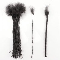 [Jiffy/Hohodreads] sorella Dreadlocks di piccole dimensioni Cheveux Humains tradizionali all'uncinetto Dreadlocks Afro crespi capelli umani extension