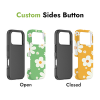 Funda de Teléfono Sublimada Personalizada al por Mayor Prosub, 3D TPU con Revestimiento de PC 2 en 1 para iPhone 15 16 17 Pro Max, Fabricante OEM ODM