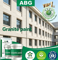 Revêtement anti-moisissure en granit avec effet pierre naturelle, revêtement mural en granit liquide pour les extérieurs des bâtiments commerciaux