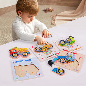 Rompecabezas 3D Creativo con Articulaciones Móviles, Juguetes de Construcción de Madera para Niños, Desarrollo Cerebral en la Primera <span class=keywords><strong>Infancia</strong></span> <span class=keywords><strong>y</strong></span> Juegos de Aprendizaje - Product Image 2