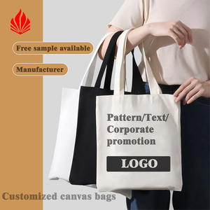 Custom Printed Logo Canvas Shopping Bag for Bulk Order Eco-Friendly Promotional Tote for Grocery Use