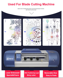 Pellicole Adesive Colorate Trasparenti con Effetto Laser per Retro Telefono, Materiale Grezzo in Idrogel per Macchine da Taglio - Product Image 6