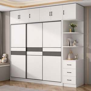 Placard moderne et pliable, meuble de chambre à coucher extensible, toboggan pour maison, hôtel, salon, blanchisserie, panneau disponible en mélamine - Product Image 1