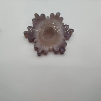 Tranches d'Agate Cristalline de Qualité Supérieure en Gros, Pierres de Guérison, Agate Druzy, Géode d'Agate, Pierre d'Agate, Géode, Noël, Neige