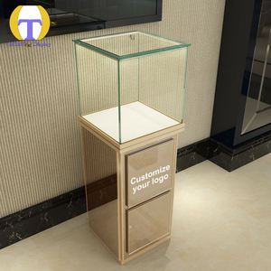 Vetrina espositiva per Showroom al dettaglio vetrina espositiva in oro di Design con vetrina a torre per negozio di forniture di bellezza a luce LED - Product Image 1