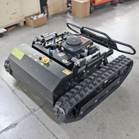 Tondeuse à gazon robotisée mini à chenilles en caoutchouc, la moins chère au monde, avec moteur de marque, pour jardin