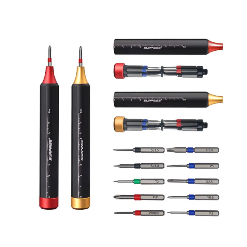 GLEDE Multi-function hardware tools 10 in 1 S2 Bits Mini screwdriver set For Watches phones laptops