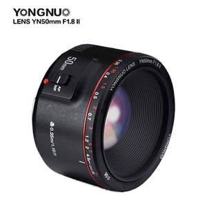 YONGNUO YN50mm F1.8 II C 大口径 明るい AF MF 50mm 標準単焦点レンズ オートフォーカス メタルマウント <span class=keywords><strong>Canon</strong></span> デジタル一眼レフカメラ用 - Product Image 1