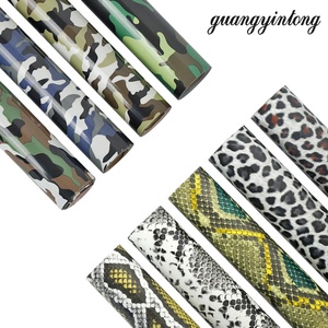 Vinyle thermocollant imprimé guépard, transferts HTV personnalisés, vinyle pour presse à t-shirts, Guagnyintong Easyweed, vinyle thermocollant extensible - Product Image 1