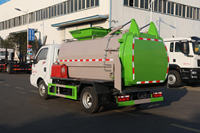 Camion à ordures alimentaires Dongfeng Tuyi 5 CBM avec cuve scellée et chargement latéral pour la collecte des déchets de restaurant