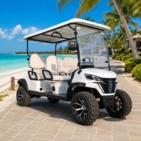 Voiturette de golf électrique tout-terrain Tarion 72V 120Ah avec batterie au lithium, 2+2 places, 4 roues motrices, pour la chasse, vitesse 35 km/h, autonomie 90 km