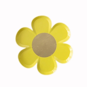 Juego de Platos y Vasos de Papel para Postre con Diseño de Margaritas Amarillas y Girasoles, para Fiestas Infantiles, Pascua, Marca Damai - Product Image 5