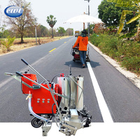 Prix FOB DDP, machine de marquage routier chinoise, machine de marquage routier à poussée manuelle avec patins de 15 cm et 20 cm