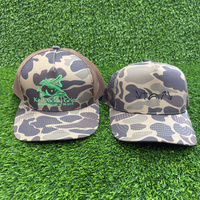 Gorra Trucker Clásica Richardson 112FP con Logotipo Bordado Personalizado, Sublimación de Camuflaje, Malla Transpirable, Perfil Medio, para Viajes al Aire Libre