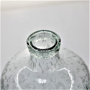 Grand <span class=keywords><strong>vase</strong></span> en verre à fleurs décoratives, bulles denses, bouteilles en verre <span class=keywords><strong>vert</strong></span> recyclé, vases bourgeon - Product Image 3