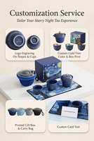 Kit de voyage tout-en-un pour café, pour les voyageurs d'affaires, avec pot en porcelaine, tasses, boîte hermétique, plateau gain de place, sac de transport