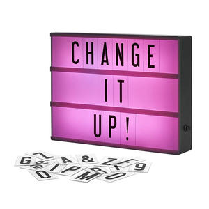 Caja de luz <span class=keywords><strong>LED</strong></span> RGB para cine, para todas las fiestas, con letras - Product Image 5