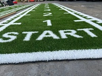 Tapis de gazon artificiel vert pour entraînement sportif, pour piste ronde de gymnastique