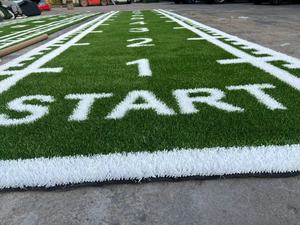 Tappetino in erba artificiale <span class=keywords><strong>verde</strong></span> per allenamento sportivo per <span class=keywords><strong>la</strong></span> pista rotonda della palestra - Product Image 6