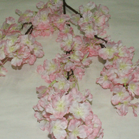 Ranting Bunga Sakura Buatan Realistis, Bunga Plastik Buatan Tangan untuk Pernikahan, Hari Valentine, Hotel