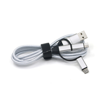 Câble de charge rapide, plusieurs tailles, pour une charge rapide pratique, tout-en-un, câble de chargeur tressé en nylon, micro-USB