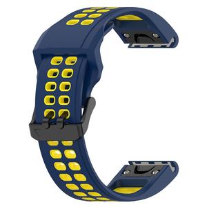 Correa de silicona de repuesto para Garmin Fenix7S 6S, correa de silicona de liberación rápida para Garmin <span class=keywords><strong>Fenix</strong></span> 6S, banda de silicona de colores dobles - Product Image 5