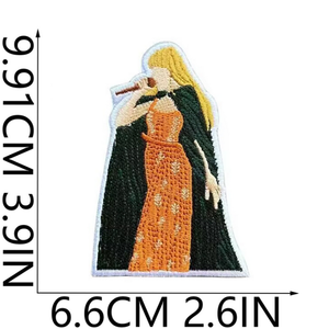 Novo Ferro Bordado em <span class=keywords><strong>Patch</strong></span> Heat Transfer <span class=keywords><strong>Patch</strong></span> Singer Padrão CD Guitar Patches para Chapéus Vestuário - Product Image 4