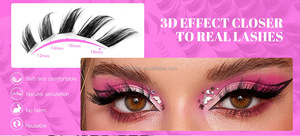 Diy Segmento Pestañas Natural Individual Racimo Maquillaje Pestañas Anime <span class=keywords><strong>Foxy</strong></span> Alas Pestañas postizas Pestañas de gato - Product Image 4