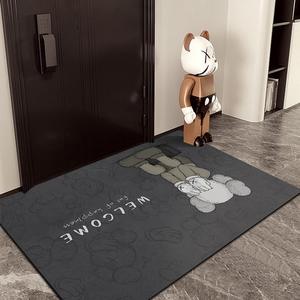 Tapete de PVC Rectangular con Patrón Geométrico Abstracto, Antideslizante, para Uso en Interiores, Lavable, Recortable, Diseño Moderno - Product Image 5